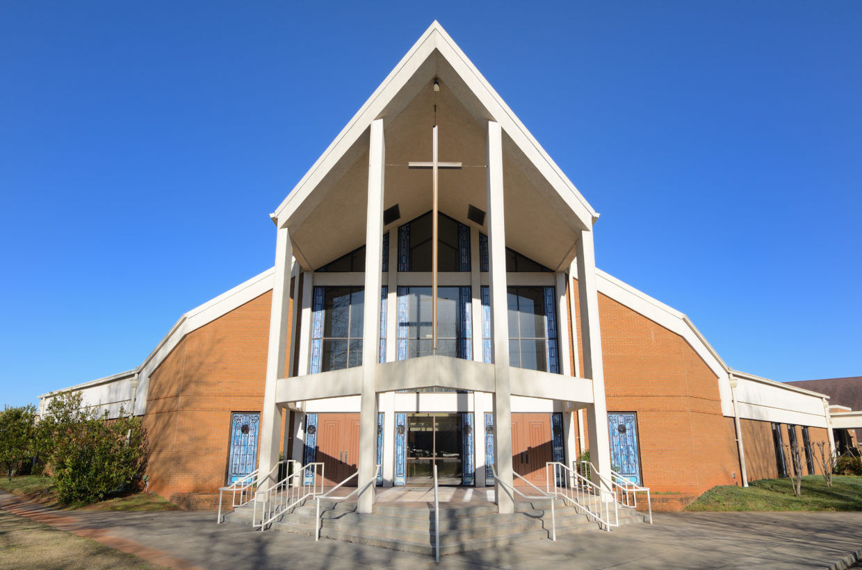 beautiful church building selling a church property